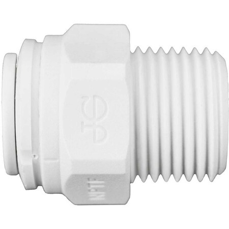 John Guest Connector, White, 10 PK PP011223W